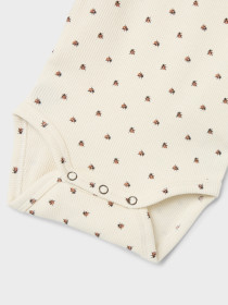 LIL ATELIER Langærmet Rib Body Lago Kim Turtledove Ladybug